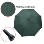 G4Free 68 Inch Extra Large Automatic Open Golf Umbrella Oversize Double Canopy Windproof Waterproof Stick Umbrellas(Dark Green)