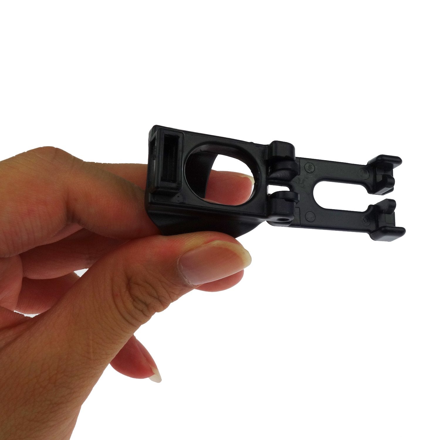 Kasteco 4 Pack Scuba Dive Universal Plastic Clip Snorkel Keeper Tube Holder, Black