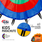 Gsi Kids Play Parachute Rainbow Parachute Toy Tent Game For Children Gymnastic Cooperative Play And Outdoor Playground Activitie