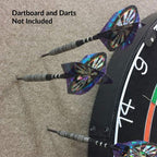 Dart-Stop 29 Inch Burgundy Octagon Pro Dart Board Backboard  Wall Protector  Dartboard Surround