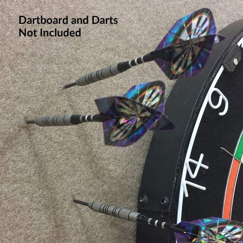 Dart-Stop 29 Inch Burgundy Octagon Pro Dart Board Backboard  Wall Protector  Dartboard Surround