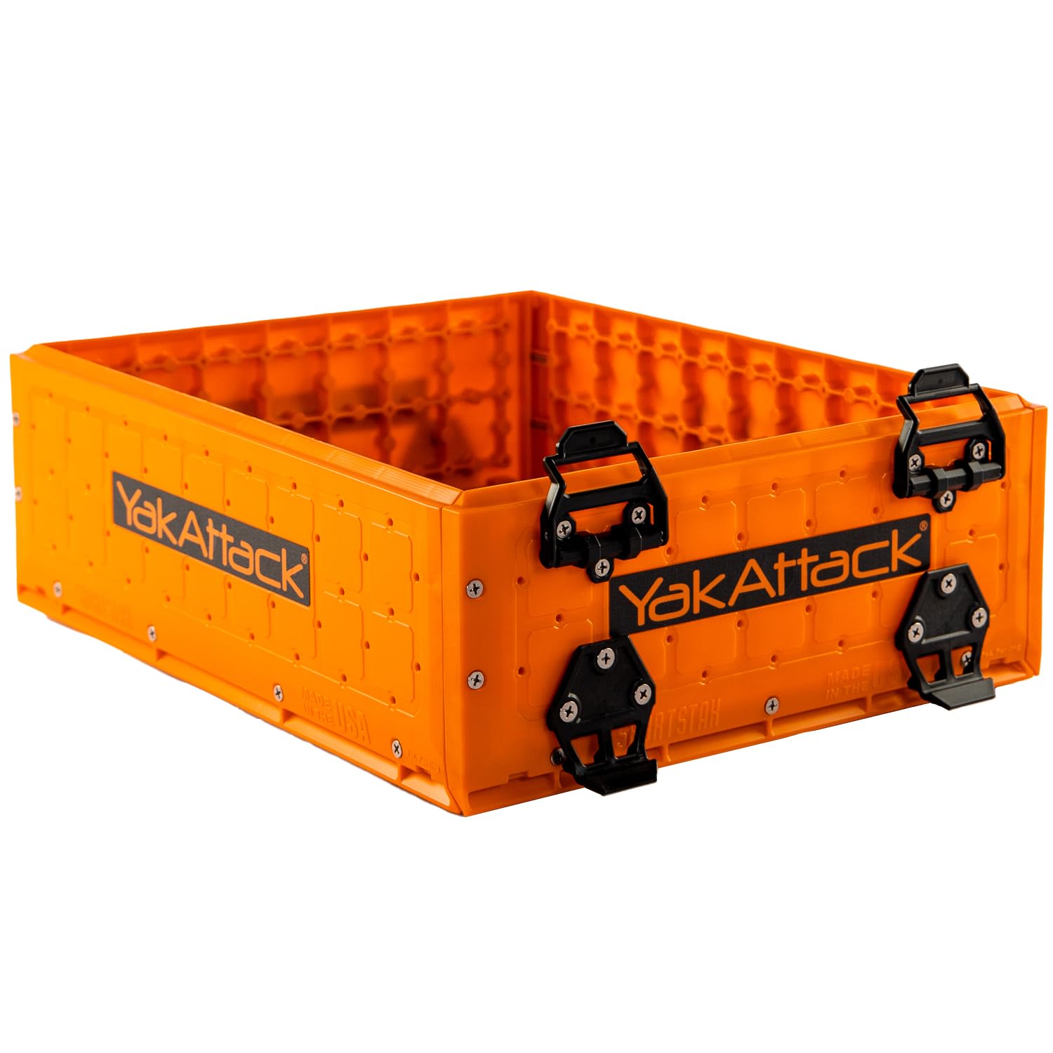 YakAttack ShortStak Upgrade Kit for BlackPak Pro | 13 x 16 - Orange | Stackable Kayak Crate Extension with GridLoc Panels & Hard