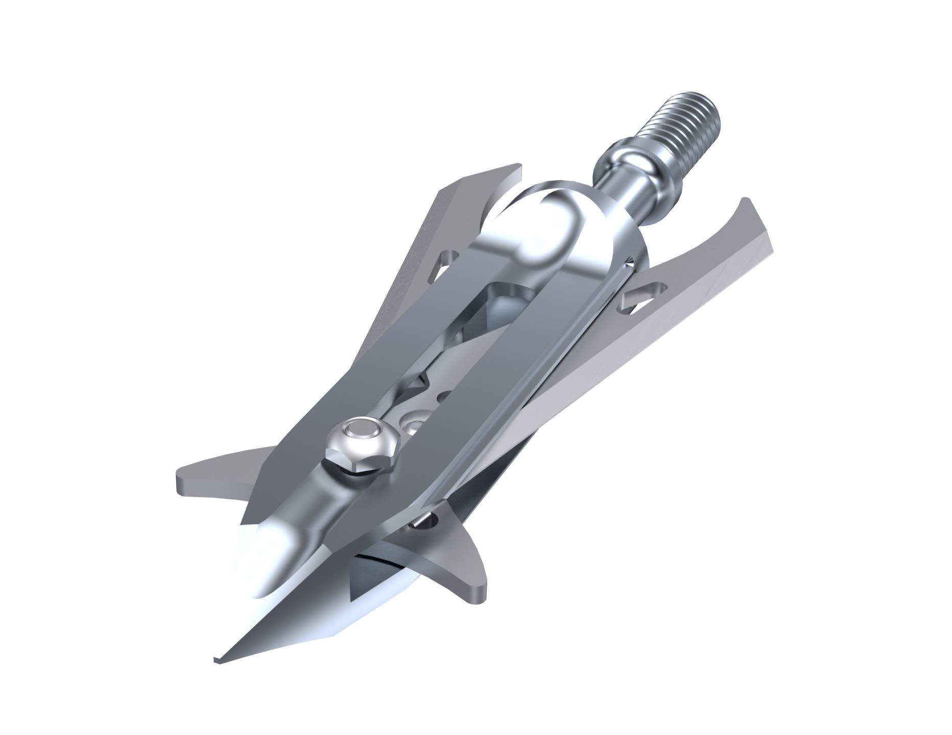 Ravin R100 Titanium High Performance 450 Fps Rated Mechanical Broadheads 100 Grain Pack Of 3, Silver