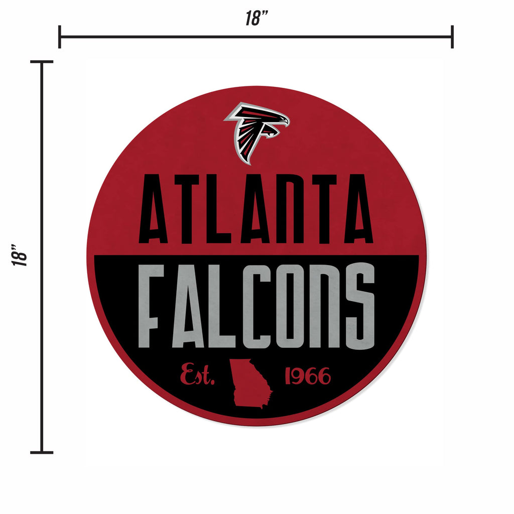 Rico Industries Nfl Atlanta Falcons Classic Shape Cut Pennant - Home And Living Room D  Cor - Soft Felt Ez To Hang 18X0.10X18