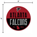 Rico Industries Nfl Atlanta Falcons Classic Shape Cut Pennant - Home And Living Room D  Cor - Soft Felt Ez To Hang 18X0.10X18