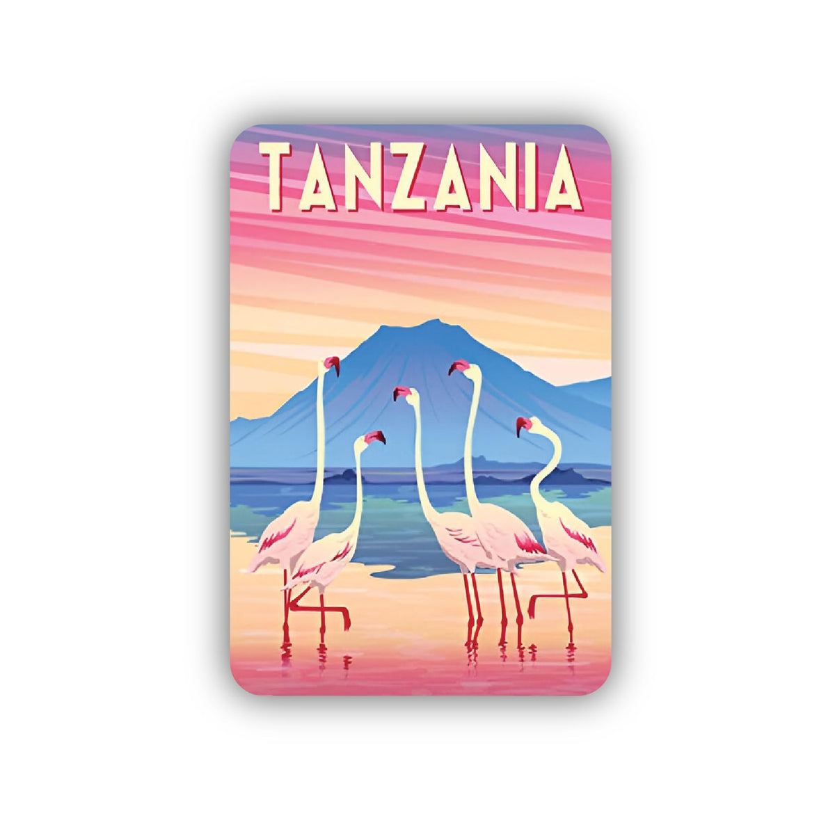 ISEE 360 Tanzania Africa Fridge Magnet for Kitchen and Office Door Decoration | Home & Refrigerator Decoration Multicolor Gift F