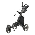 Kvv 3 Wheel 360 Rotating Front Wheel Foldable/Collapsible Golf Push Cart With Foot Brake Open And Close In One Second-Free Umbre