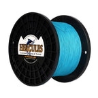 Hercules Braided Fishing Line 1500M 1640Yds 10Lbs-200Lbs Pe Superline 8 Strands (Blue 200Lb/90.7Kg 0.75Mm)