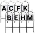 Equi-Essentials Dressage Metal Stake Markers | Equestrian Sport Durable 27'' High Dressage Markers With Black Letters A, B, C, E