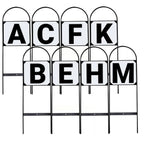 Equi-Essentials Dressage Metal Stake Markers | Equestrian Sport Durable 27'' High Dressage Markers With Black Letters A, B, C, E