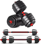 Bcbig Adjustable-Dumbbells-Sets,Free Weights-80Lb(40Lb*2) Dumbbells Set Of 2 Convertible To Barbell A Pair Of Lightweight For Ho