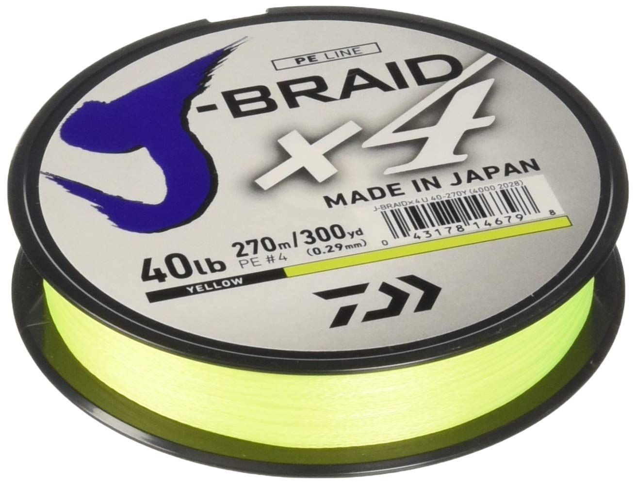 Daiwa Jb4U50-300Fy, Filler Spool, Fluorescent Yellow, Mono Dia.= 12Lb.