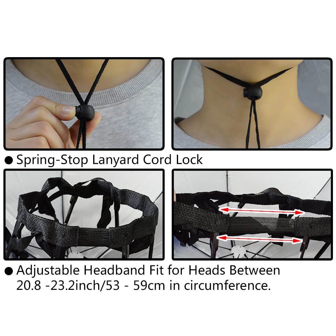New-Vi Fishing Umbrella Hat Folding Adjustable Sun Rain Cap, 7-Ribs Anti-Uv Waterproof Headwear For Fishing Gardening Golf Sunsh
