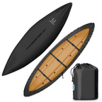 Libzaki 10.8-12Ft Kayak Cover Accessories, Waterproof & Uv Protection Sup Paddle Boards Cover For Indoor/Outdoor Storage-M-Black