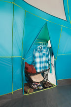 Coleman 8-Person Tenaya Lake Fast Pitch Cabin Camping Tent With Closet, Light Blue