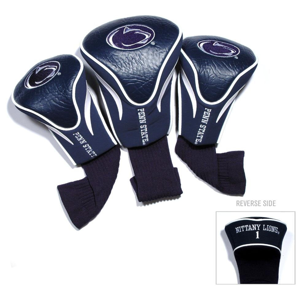 Team Golf Ncaa Penn State Nittany Lions Contour Golf Club Headcovers (3 Count) Numbered 1, 3, & X, Fits Oversized Drivers, Utili