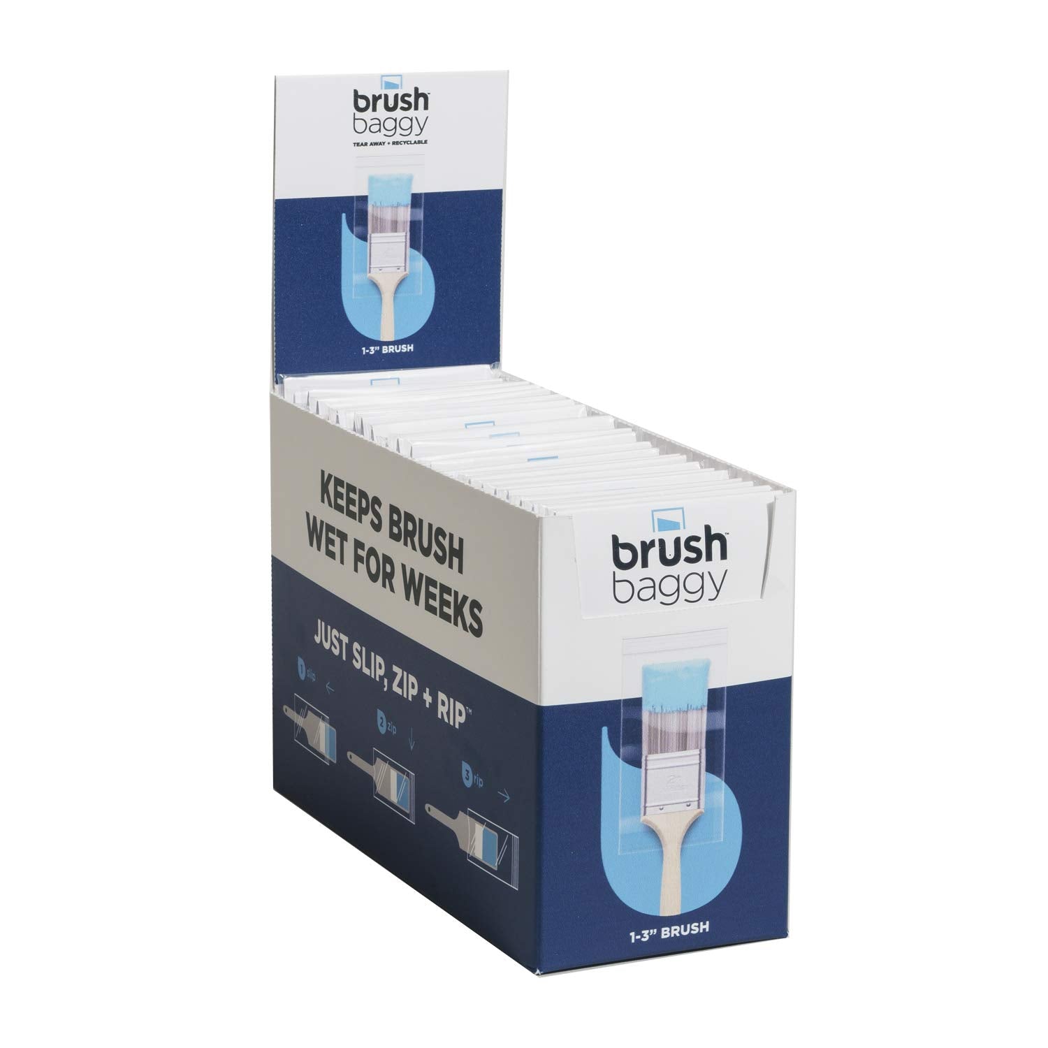 Brush Baggy 1-3 Inch Paint Brush Cover (8 Pack)