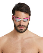 Arena Unisex Cobra Ultra Swipe Racing Swim Goggles For Men And Women Swipe Anti-Fog Technology Polycarbonate Mirror Lens, Bluesi
