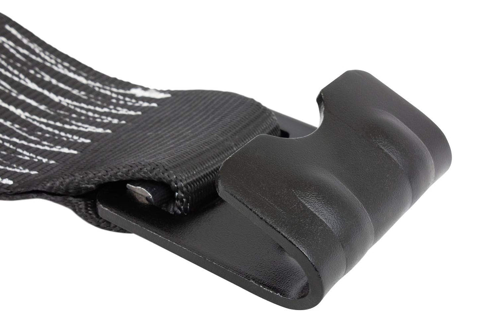 Mytee Products Winch Straps 4 X 30 Black Heavy Duty Tie Down Wflat Hook Wll 5400 Lbs  4 Inch Cargo Control For Flatbed Truck Uti