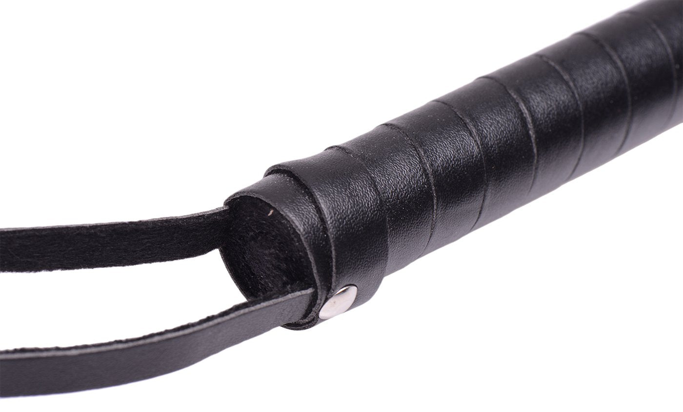 Hb Leather Rubber Strands Hand Whip