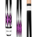 Pathline Pool Cue Stick - 58 Inch Canadian Maple Billiard Pool Stick (Purple 19Oz)