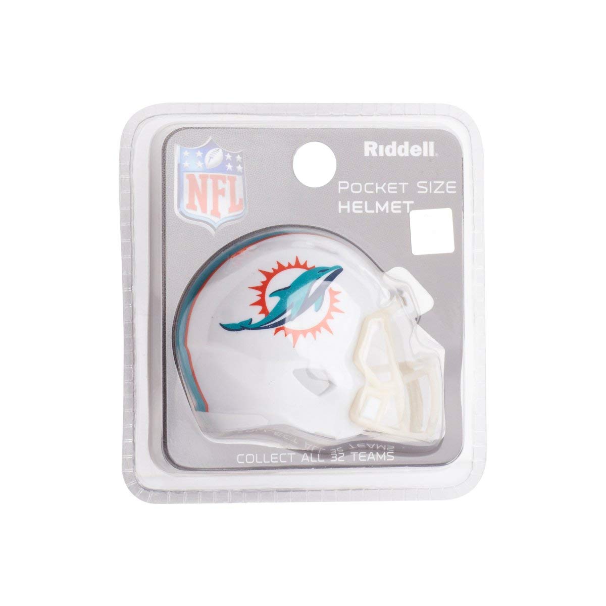Riddell Nfl Miami Dolphins Pocket Pro Speed Helmet, Team Colors, One Size