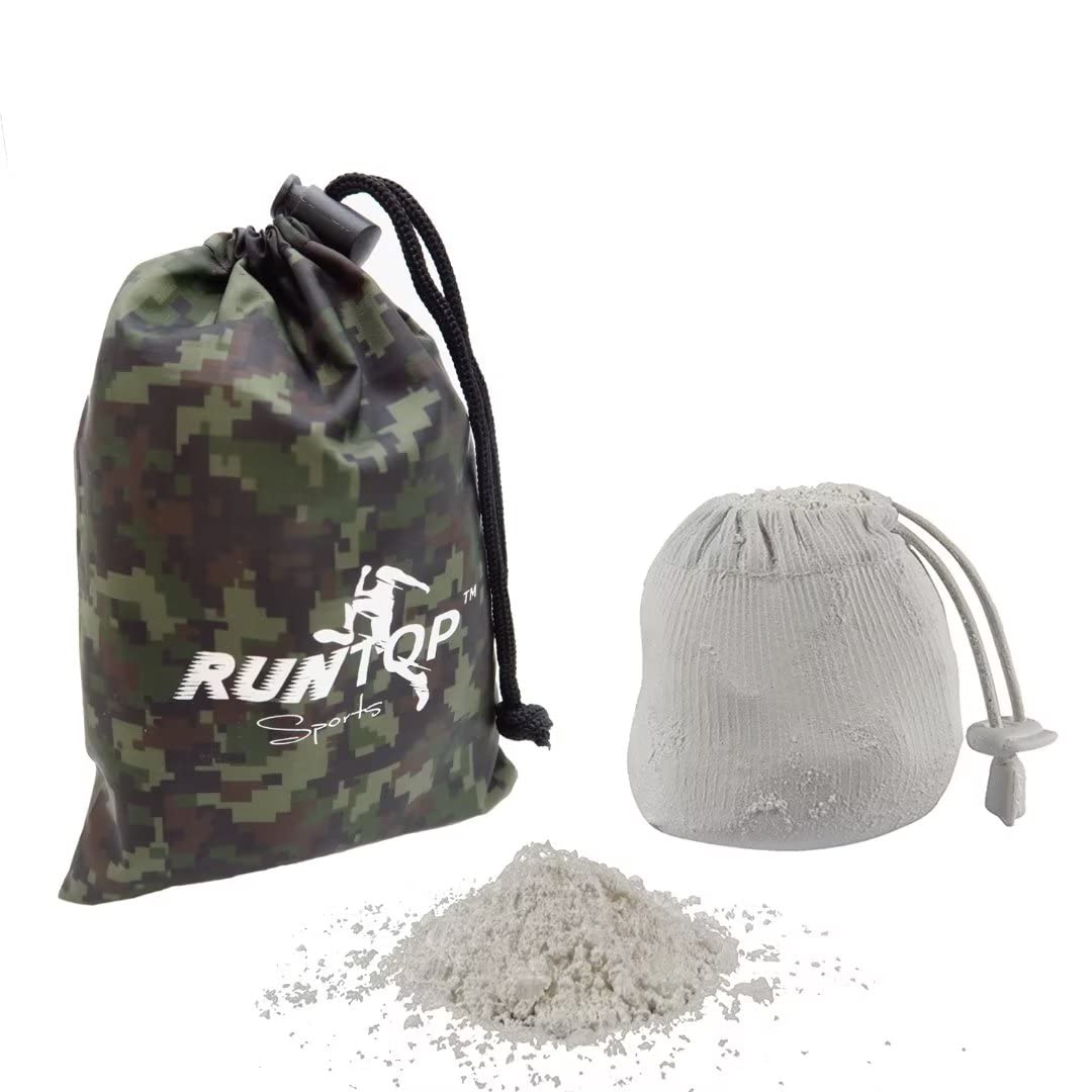 Runtop 2.4Oz Refillable Magnesium Carbonate Powder Gym Chalk Ball Bag Sock For Weightlifting Cross Fitness Training Gymnastics R