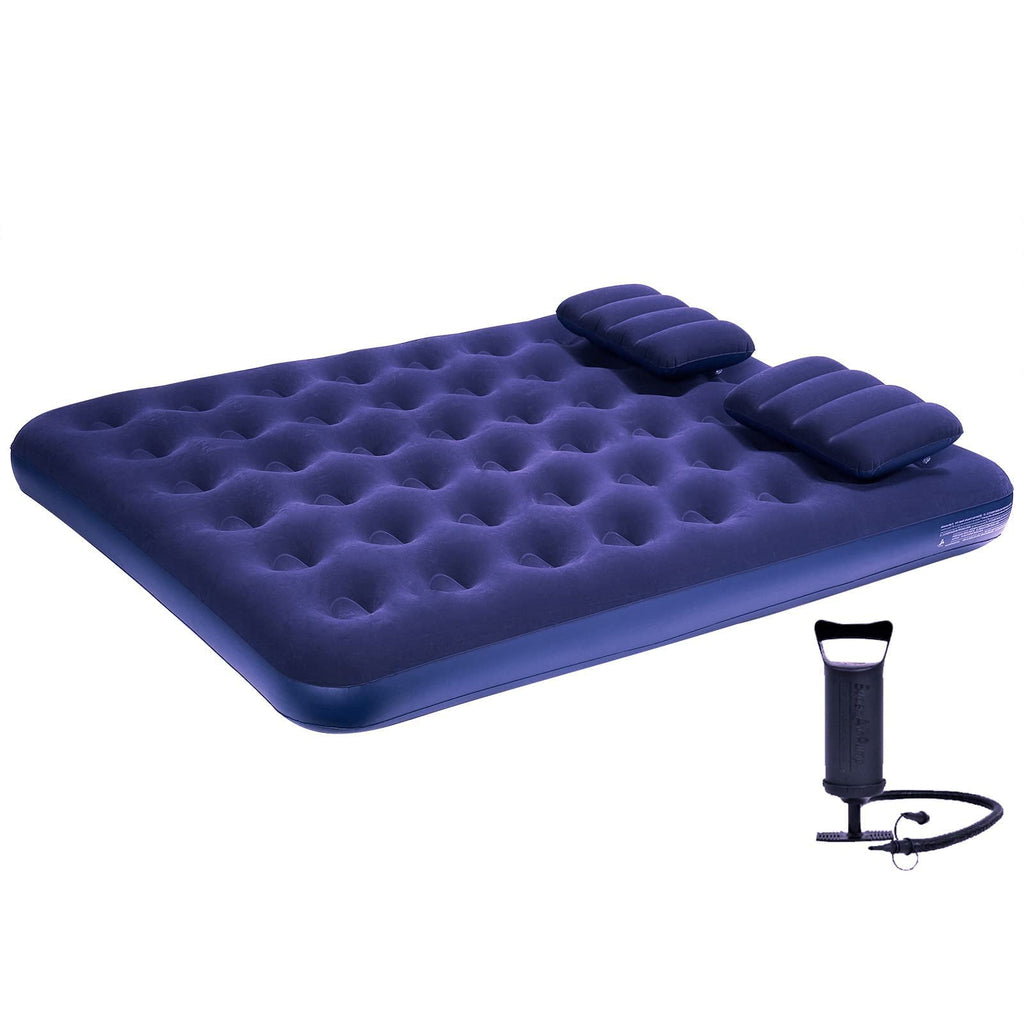 Dimar Garden Queen Size Camping Air Mattress Inflatable Bed With Pillow,Include Pump