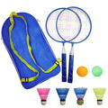 Badminton Racket For Children 1 Pair, Nylon Alloy Durable Badminton Racquet Set For Kids Indoor/Outdoor Sport Game(Including 4 B