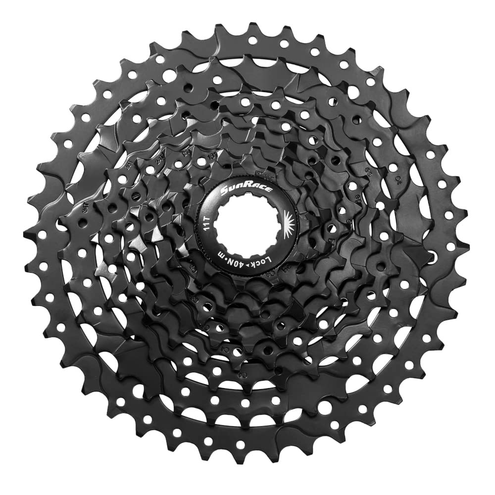 Sunrace Unisexs Csm980 Cassette, Black, 11-40 Tooth
