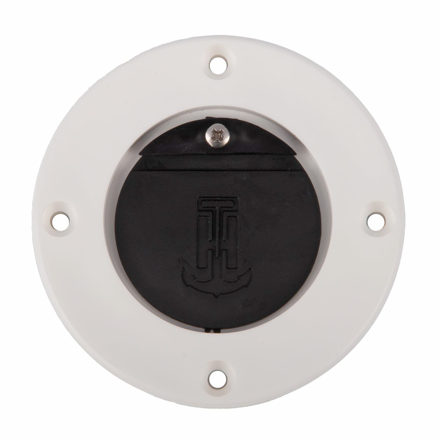 T-H Marine Flush Mount Scupper Valve Assembly | Durable Marine Scupper Valve With Curl Proof Flapper For 1'' To 1.25'' Drain Tub