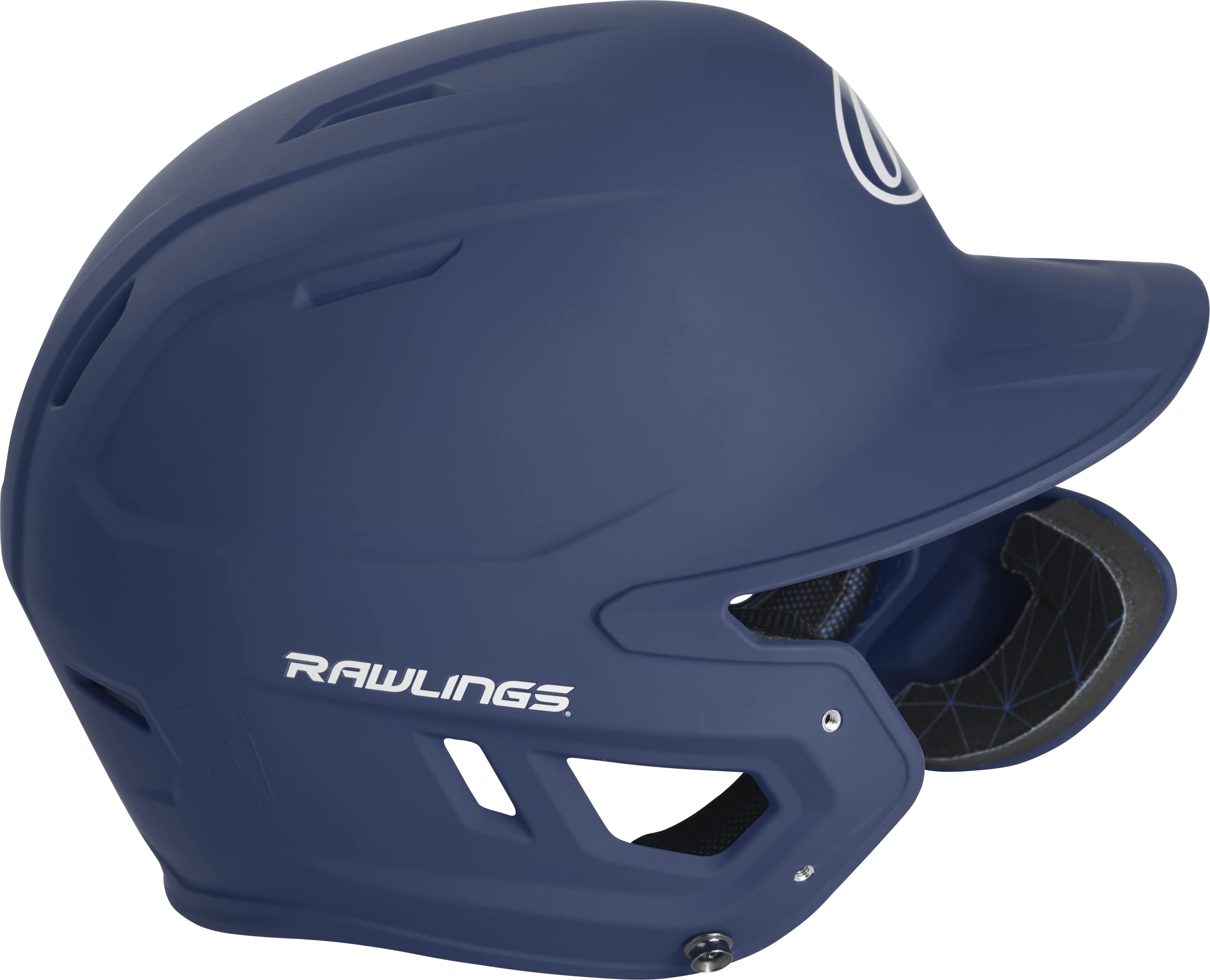 Rawlings Mach 1-Tone Right Batting Helmet W/ Adjustable Face Guard Right Handed Adjustable, Sr, Navy