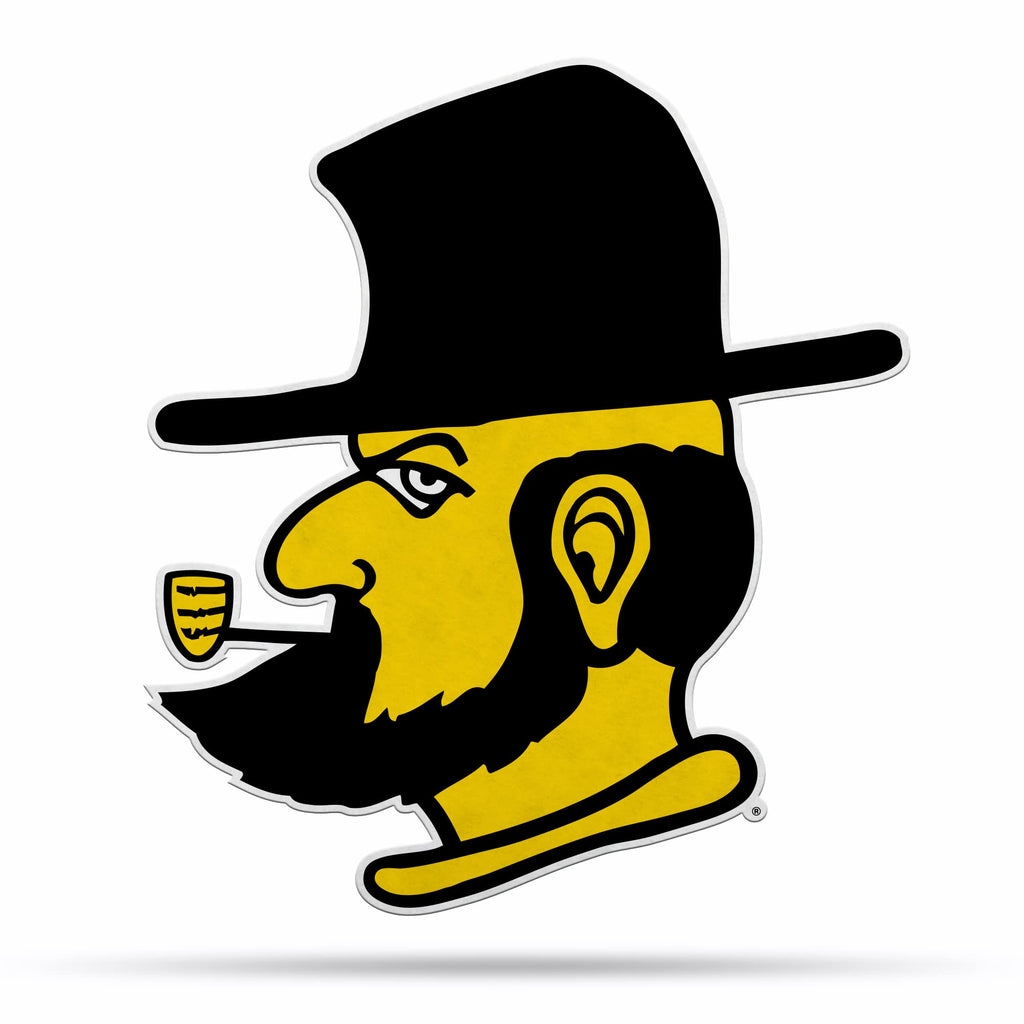 Rico Industries Ncaa Appalachian State Mountaineers Mascot Shape Cut Pennant - Home And Living Room D  Cor - Soft Felt Ez To Han