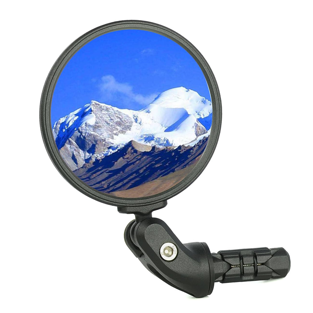 BriskMore Bike Bar End Mirror for Scooter Electric Bikes - HD Glass Convex Lens Rearview Mirror, Safe Cycling, Easy to Install 1
