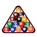 Ownmy Set Of 2 Wooden Billiard Ball Rack Set, Vintage Solid Wood Billiard 8-Ball Triangle Rack & 9-Ball Diamond Rack Table Pool