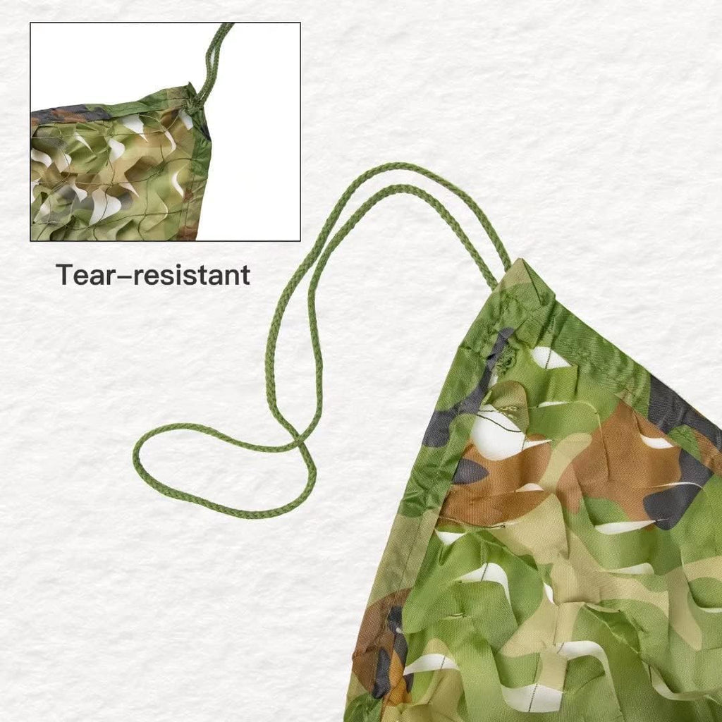 Loogu Camo Netting, Camouflage Netting For Sunshade, Camping, Shooting And Hunting And Many More (6.5X10Ft, 2Mx3M, Woodland Camo