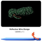 Triwonder Aluminum Tent Stakes Pegs & Reflective Guylines With Tent Cord Tensioners For Camping, Hiking, Backpacking (Green)
