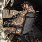 Hawk Stealth Spin Chair - Silent, Comfortable, Swiveling, Portable Chair For Camping, Hunting, Fishing, Backpacking, And More (B