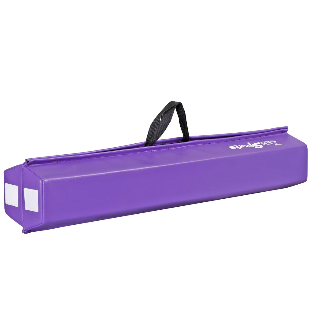 Zeny 6Ft Folding Gymnastics Balance Beam Foam Floor Balance Beam Bar With Anti-Slip Base Walking Beams Home Gymnastics Equipment