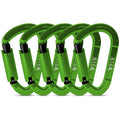 Fvw 5 Pack Heavy Duty Climbing Carabiners,25Kn Auto Locking Rock Climbing Carabiners Clips For Hammocks, Swing, Locking Dog Leas