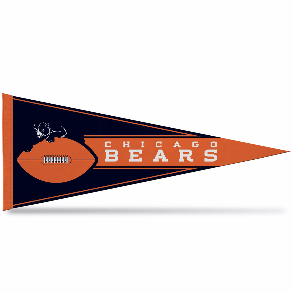 Rico Industries Nfl Football Chicago Bears Retro 12'' X 30'' Felt Wall D  Cor Pennant - Great For Home/Bed Room/Man Cave D  Cor