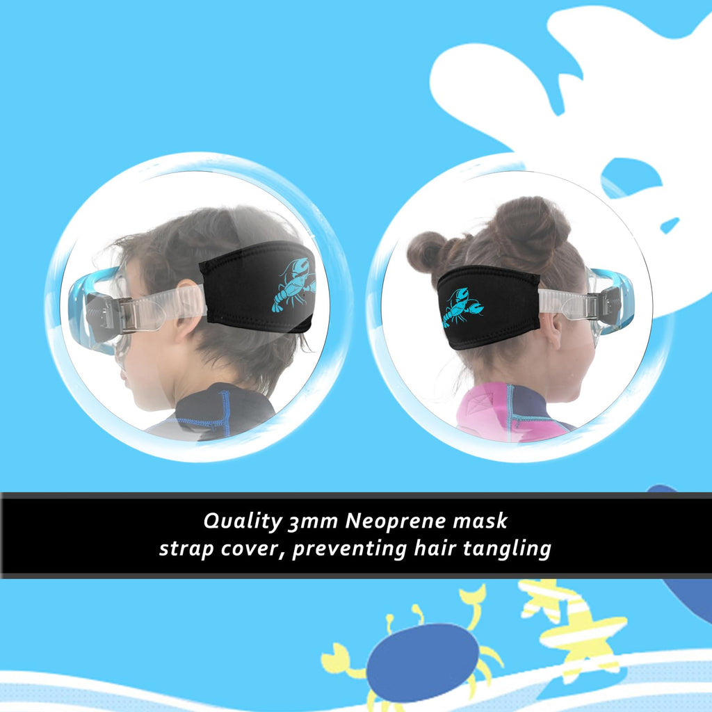 Goggles Kids Swimming Silicone Swim Mask Snorkeling Gear For Kids Tempered Glass Snorkel Goggles With Nose Cover Scuba Diving Go
