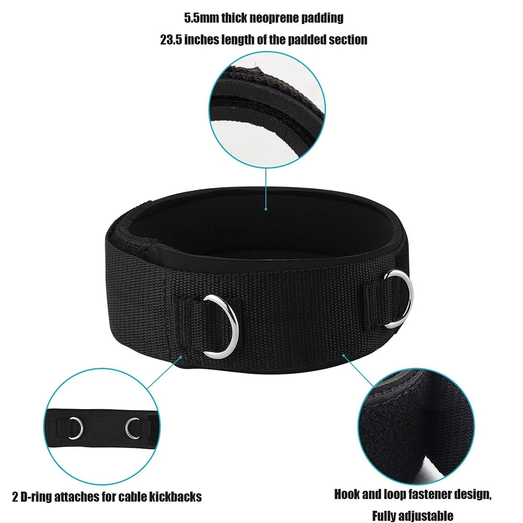 Vishusju 1 Pair Thigh Strap Neoprene Padded Fitness Legs Cuff Adjustable Strength Training Accessories Speed Exercise For Taekwo