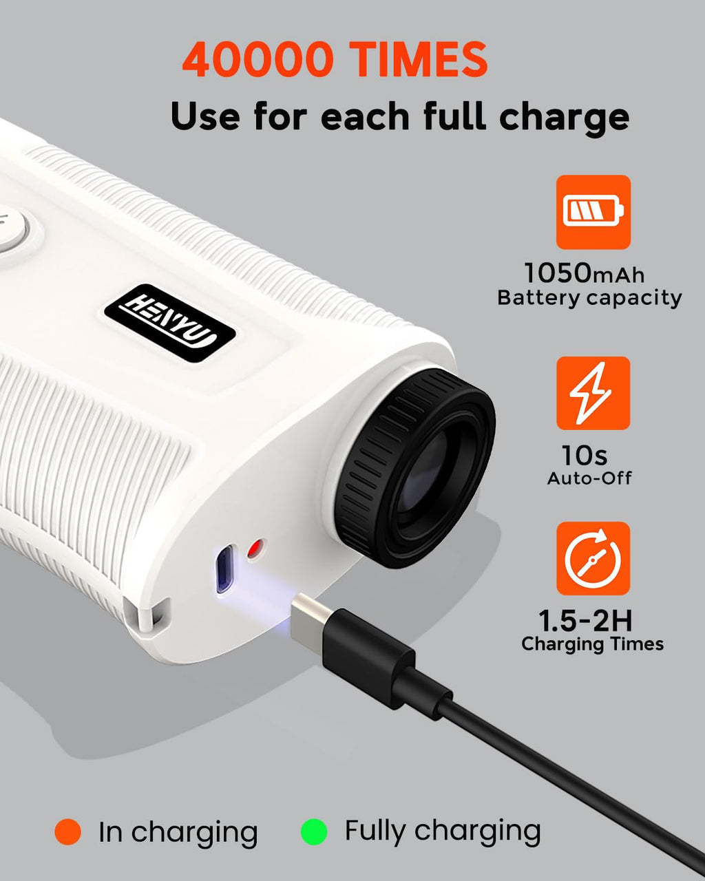 Golf Rangefinder With Slope, Golf Laser Rangefinder,1000 Yard Range Finder Golfing With Magnetic Holder, Usb C Rechagreable, 6X