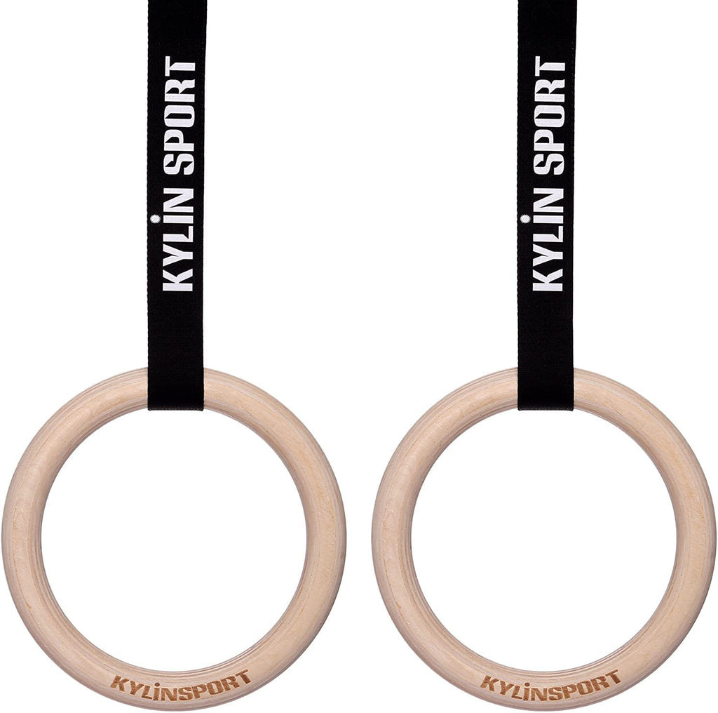 Kylin Sport Gymnastic Rings With Adjustable Straps Heavy Duty Exercise Gym Rings For Pull Ups And Dips,Cross-Training Workout,St