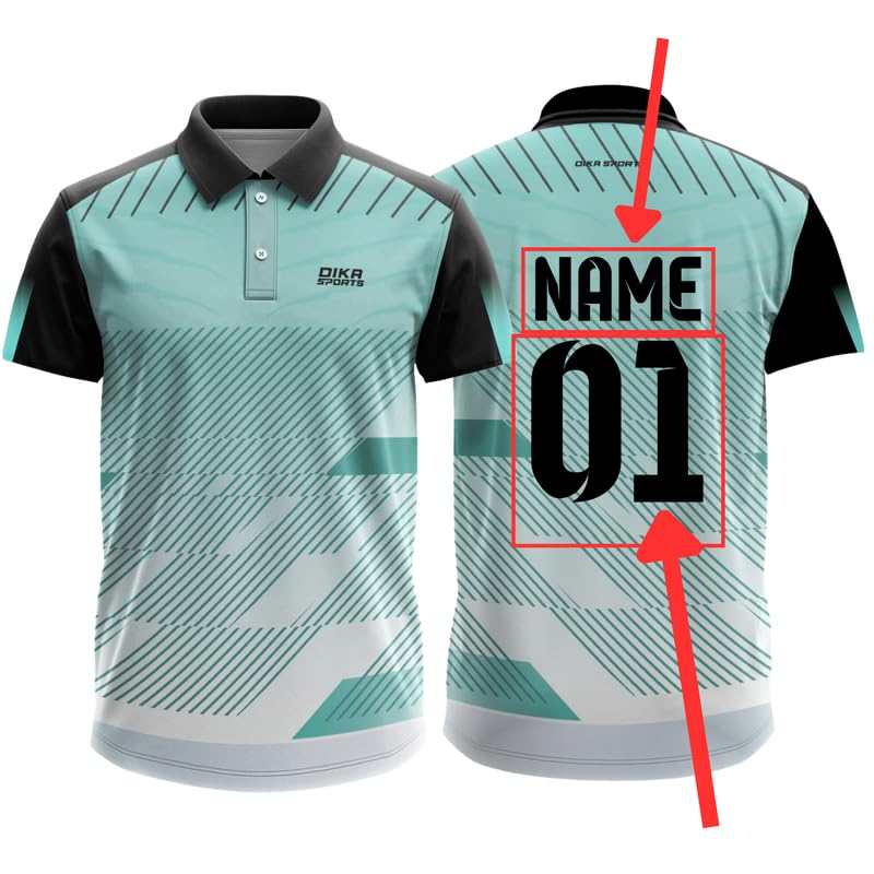 Dika Sports Custom Jersey For Kids Cricket TShirt Sale Cricket T Shirts For Menyonex T Shirts | 2 Year To 5Xl