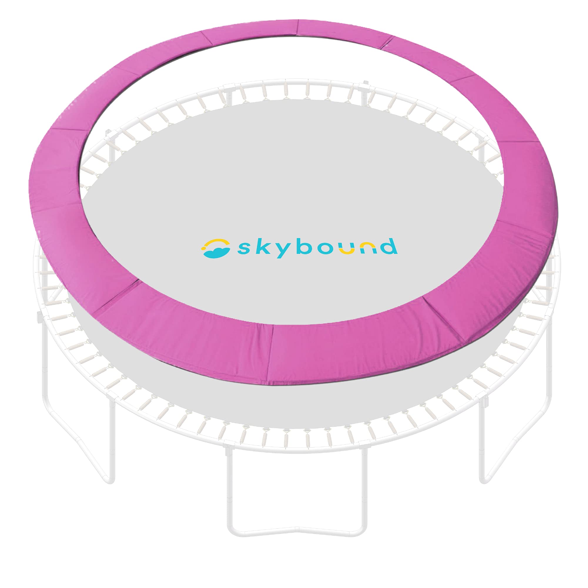 SkyBound 14 Foot Universal Replacement Trampoline Pad (fits up to 7 Inch Springs) - Spring Cover (Pink)
