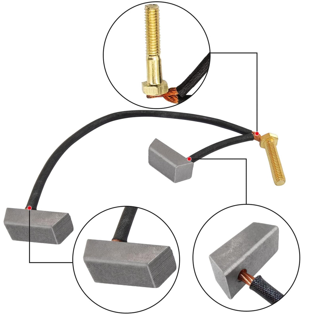 Leapgomax Golf Cart Motor Brushes Kit Fits Club Car Electric 1994-Up 36 & 48-Volt And Yamaha Electric G8 G9 G14 G16 Ge Electric