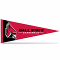 Rico Industries Ncaa Ball State Cardinals Exclusive 12'' X 30'' Felt Wall D  Cor Pennant - Great For Home/Bed Room/Man Cave D  C