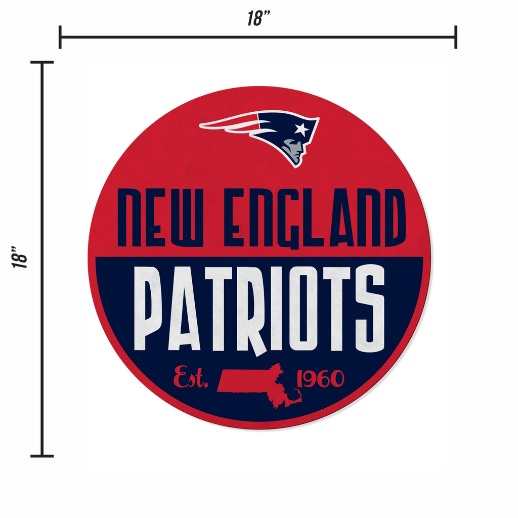 Rico Industries Nfl Football New England Patriots Classic Shape Cut Pennant - Home And Living Room D  Cor - Soft Felt Ez To Hang